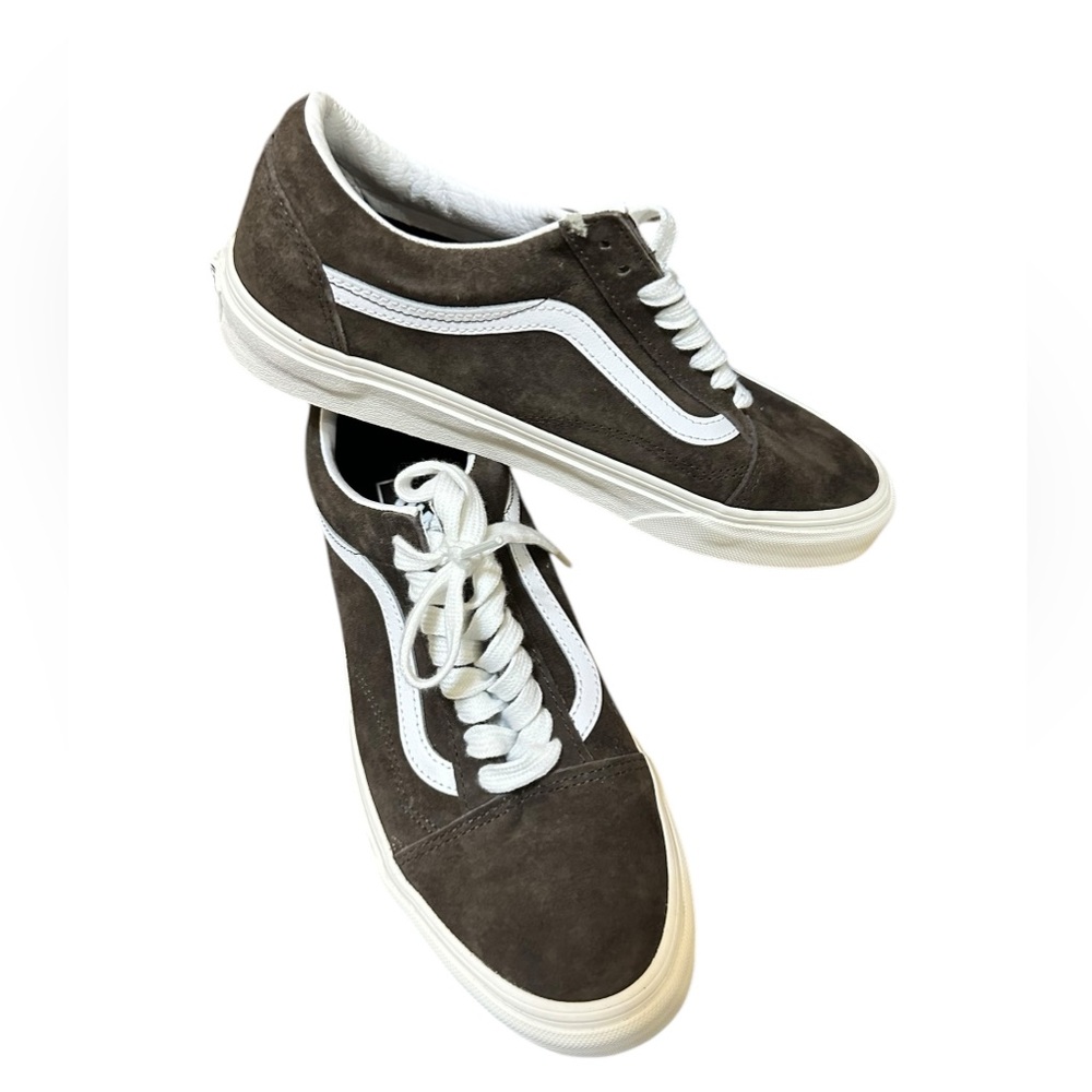 NIB RARE Vans Old Skool Brown Pig Suede Sneakers Shoes UNISEX Men 8 Women 9.5 - Picture 10 of 16